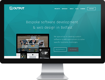 Screenshot of Output Website
